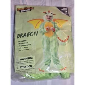 Halloween Toddler Dragon Costume, Dinosaur Costume kids with Wings 3t 3-4 Years